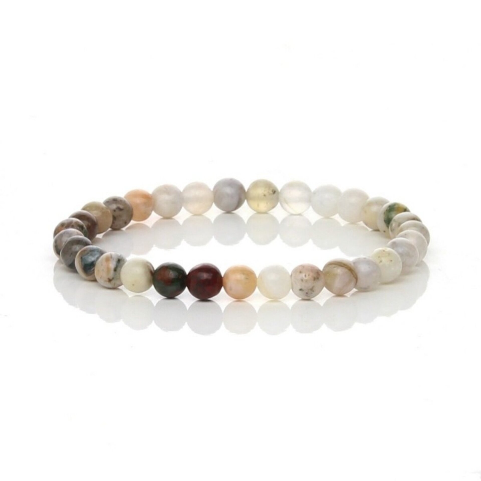 Pulsera de Ágata Bambú Natural – Tonos Suaves y Armoniosos - 2