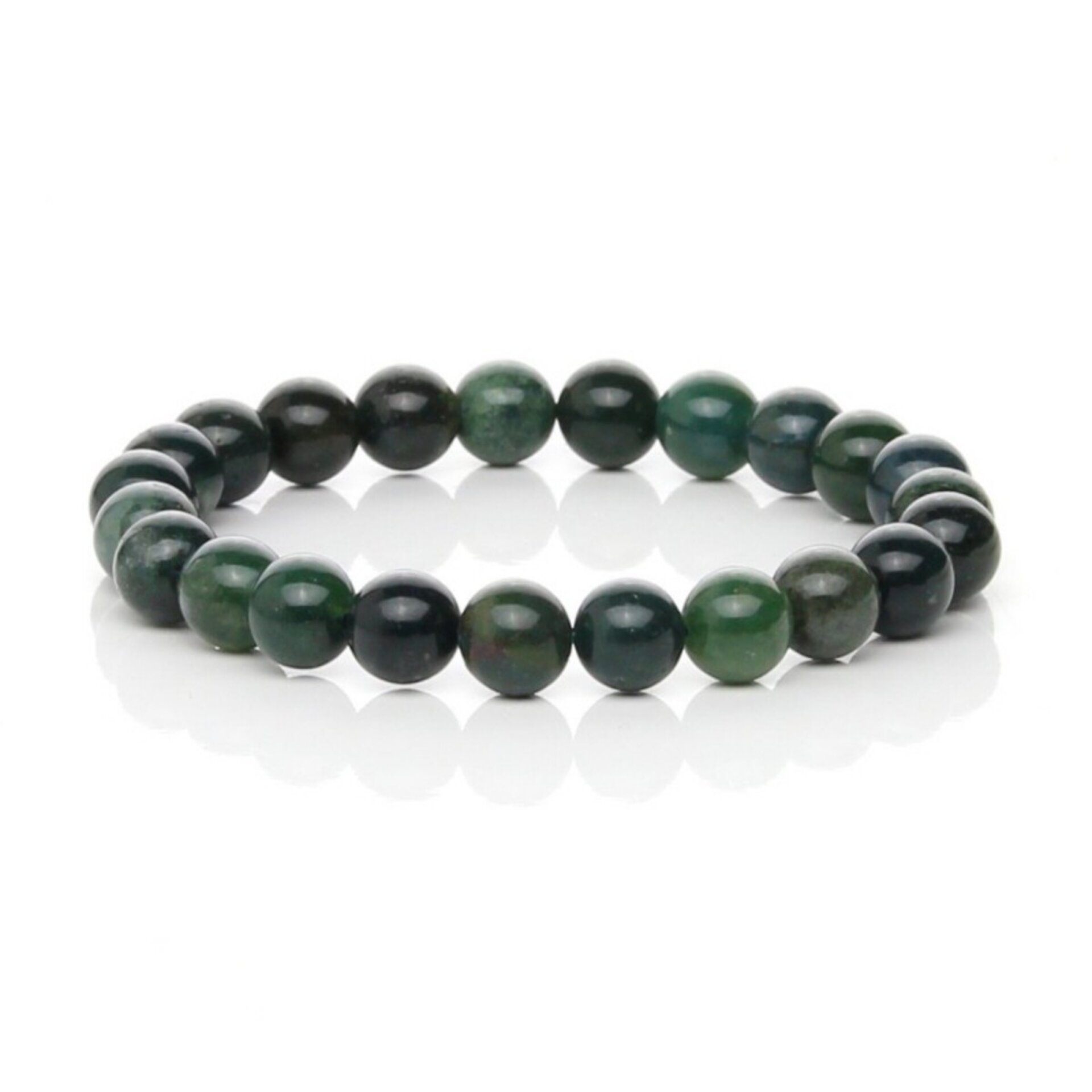 Pulsera de Ágata Musgosa Verde – Conexión Natural - 3
