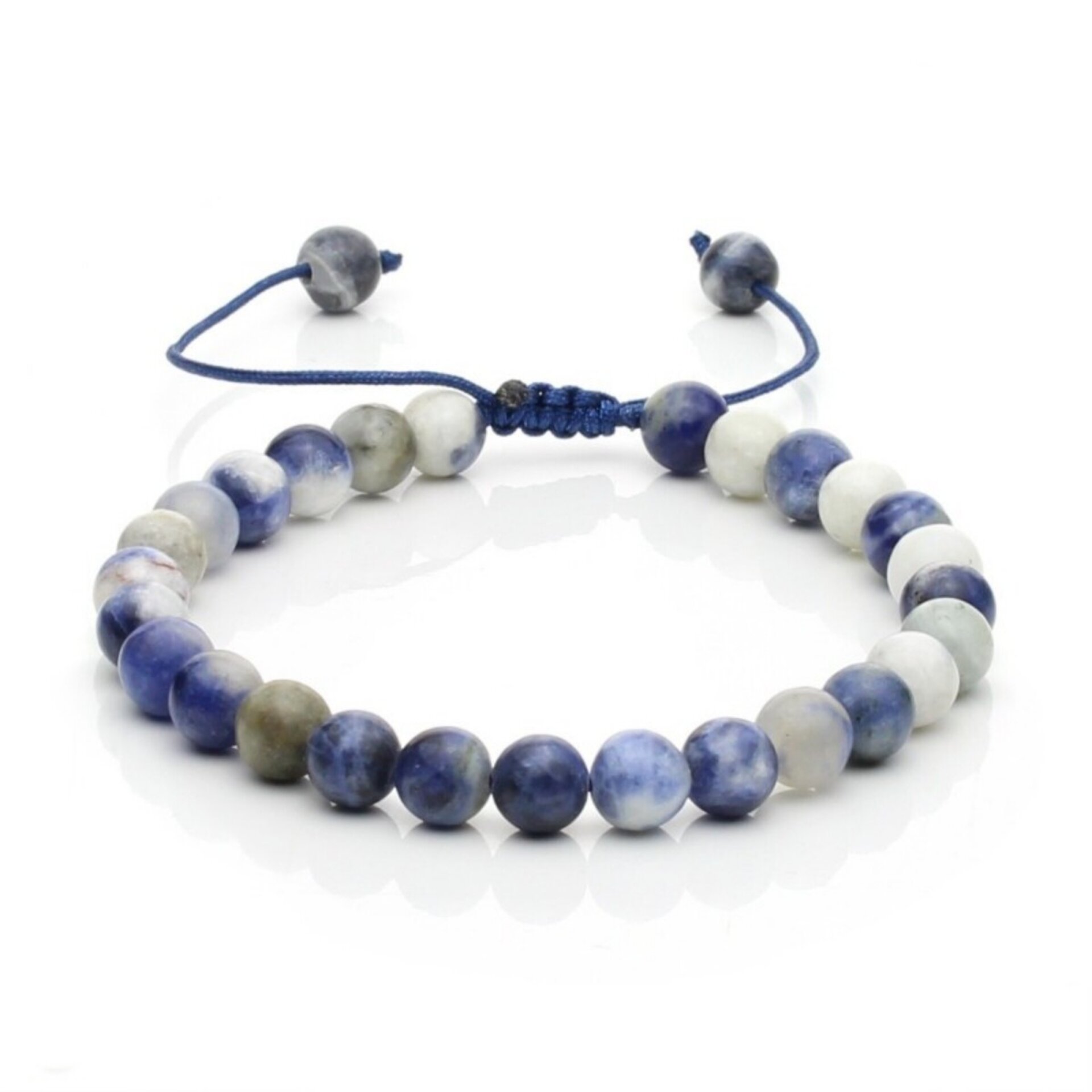 Pulsera de sodalita natural – Ajustable y llena de energía positiva - 2