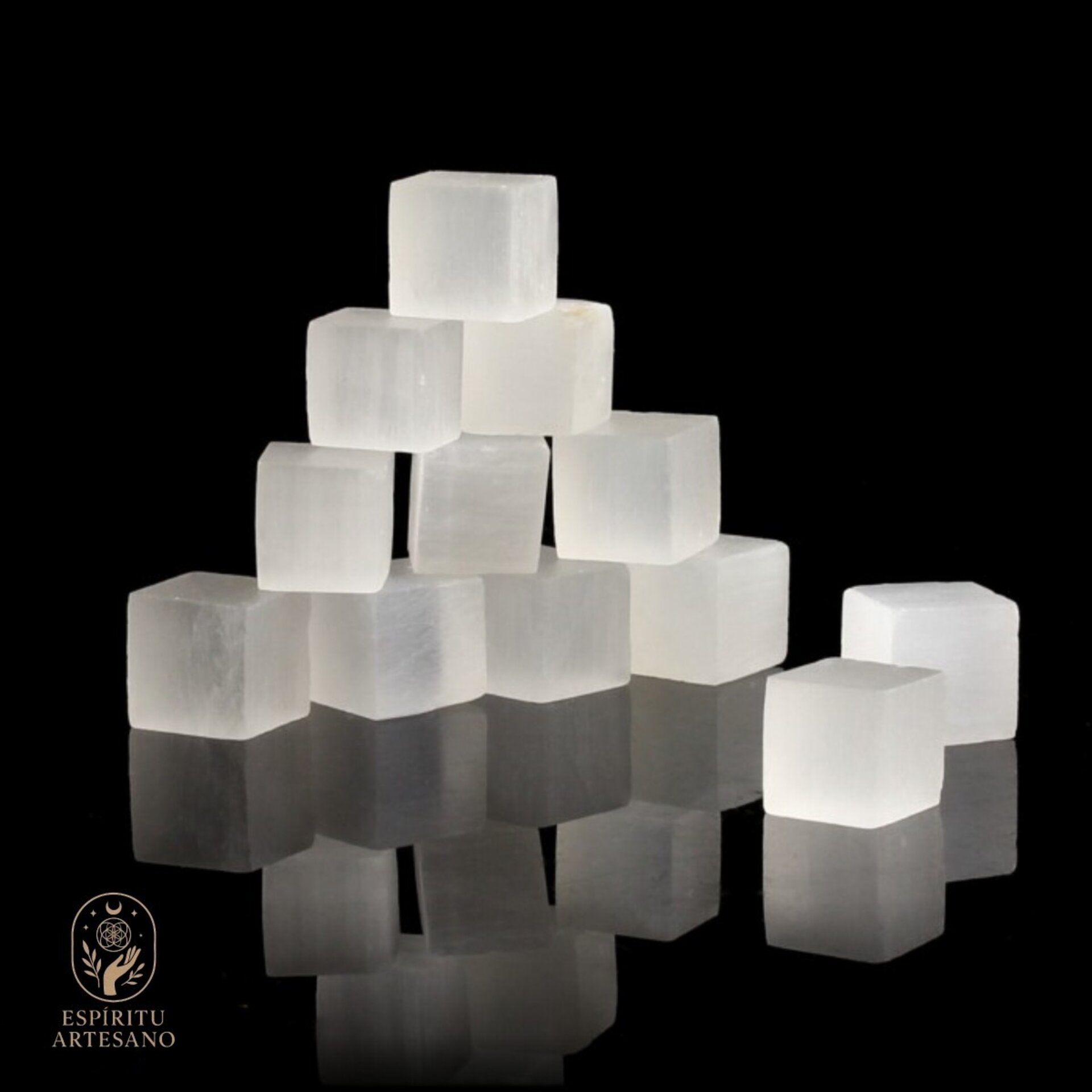 Cubos de Selenita – Set de 6 Piezas - 2