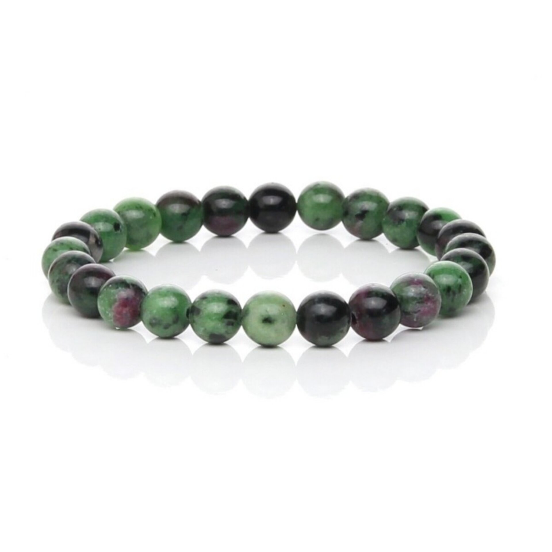 Pulsera de Zoisita con Rubí Natural – Fuerza y Vitalidad - 2