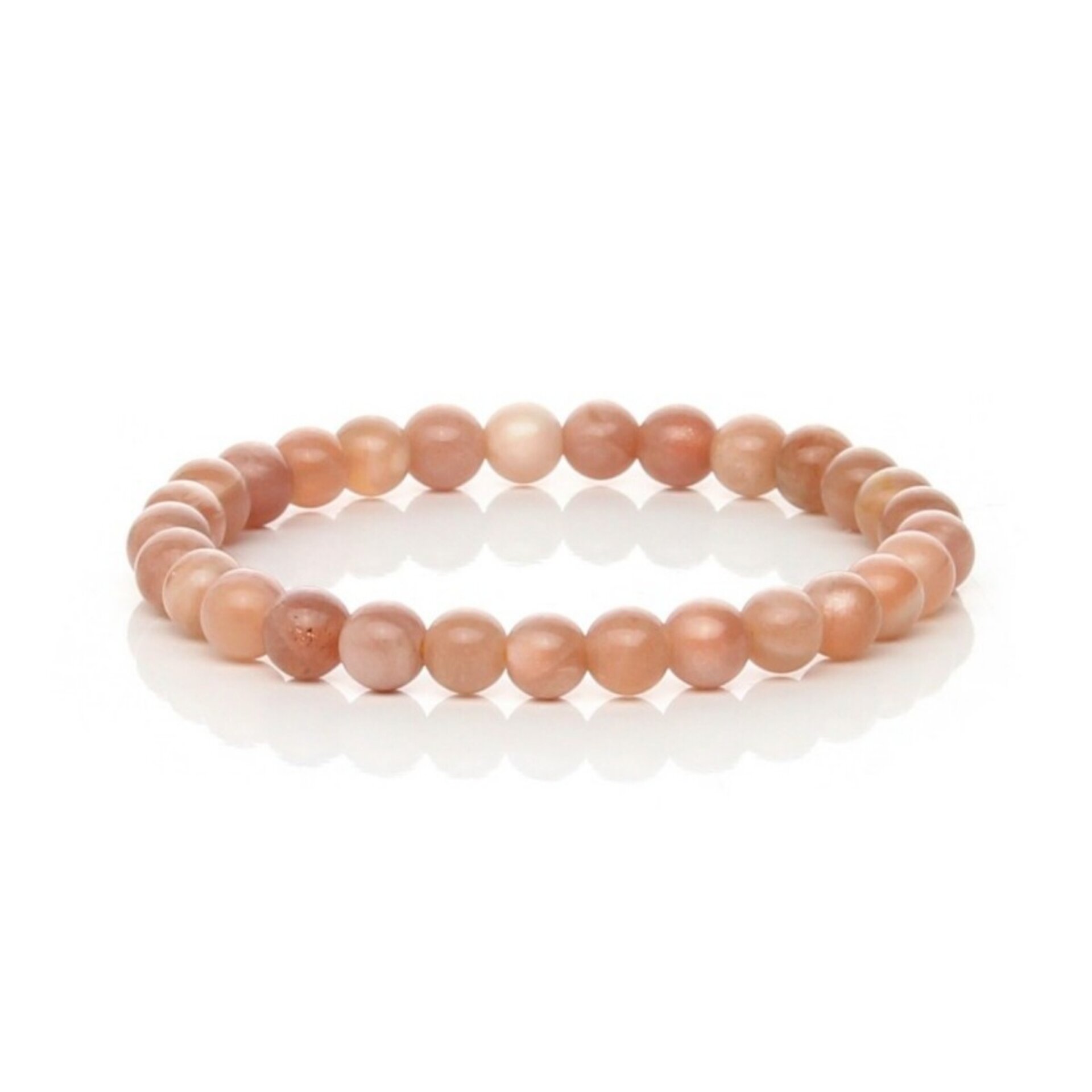 Pulsera de Piedra Sol Natural – Brillo Perlado y Energía Vital - 3