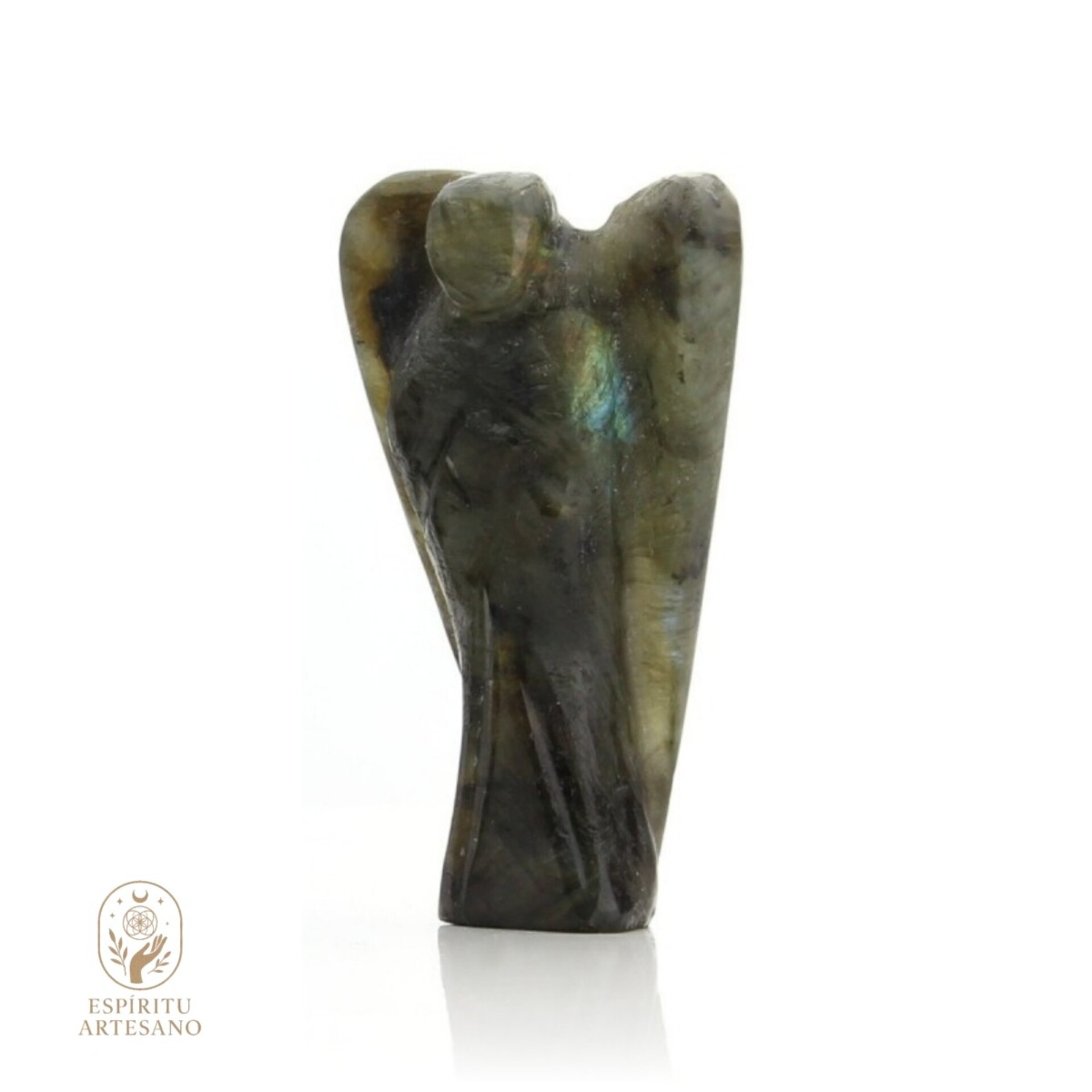 Ángel tallado en Labradorita – Piedra Natural - 2