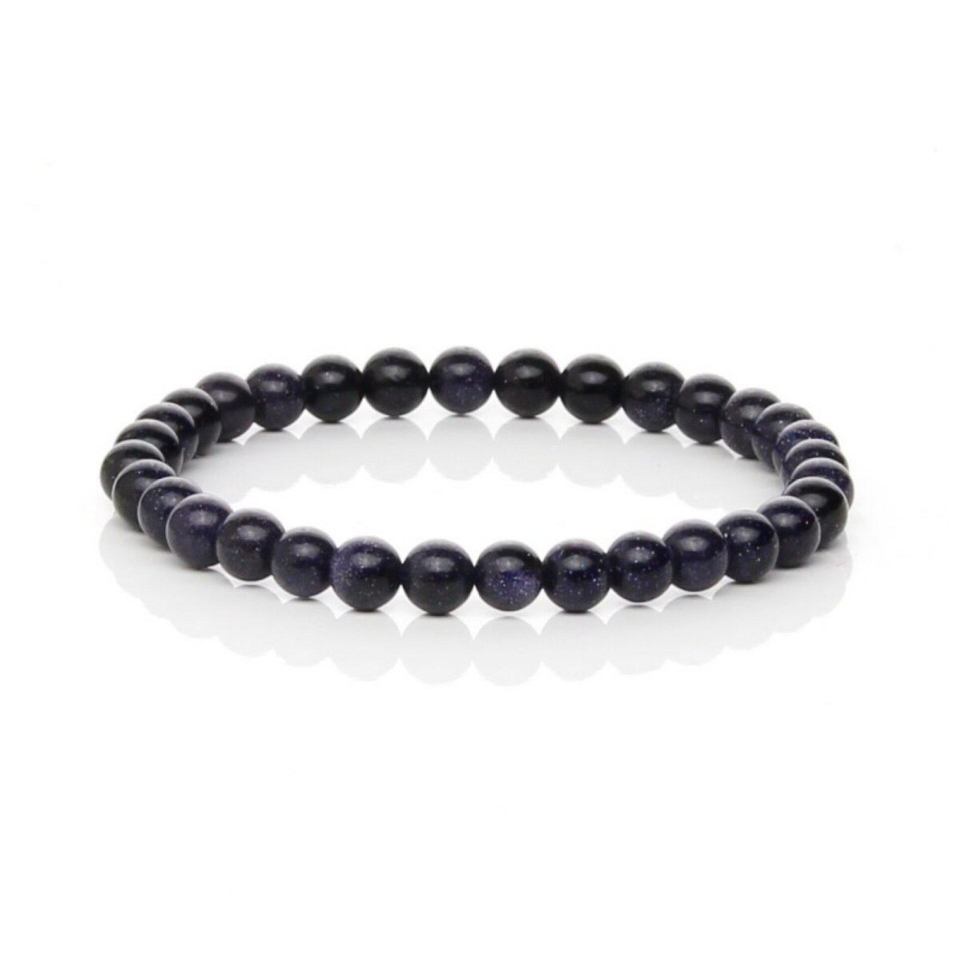 Pulsera elástica de Piedra Oro Azul - 2