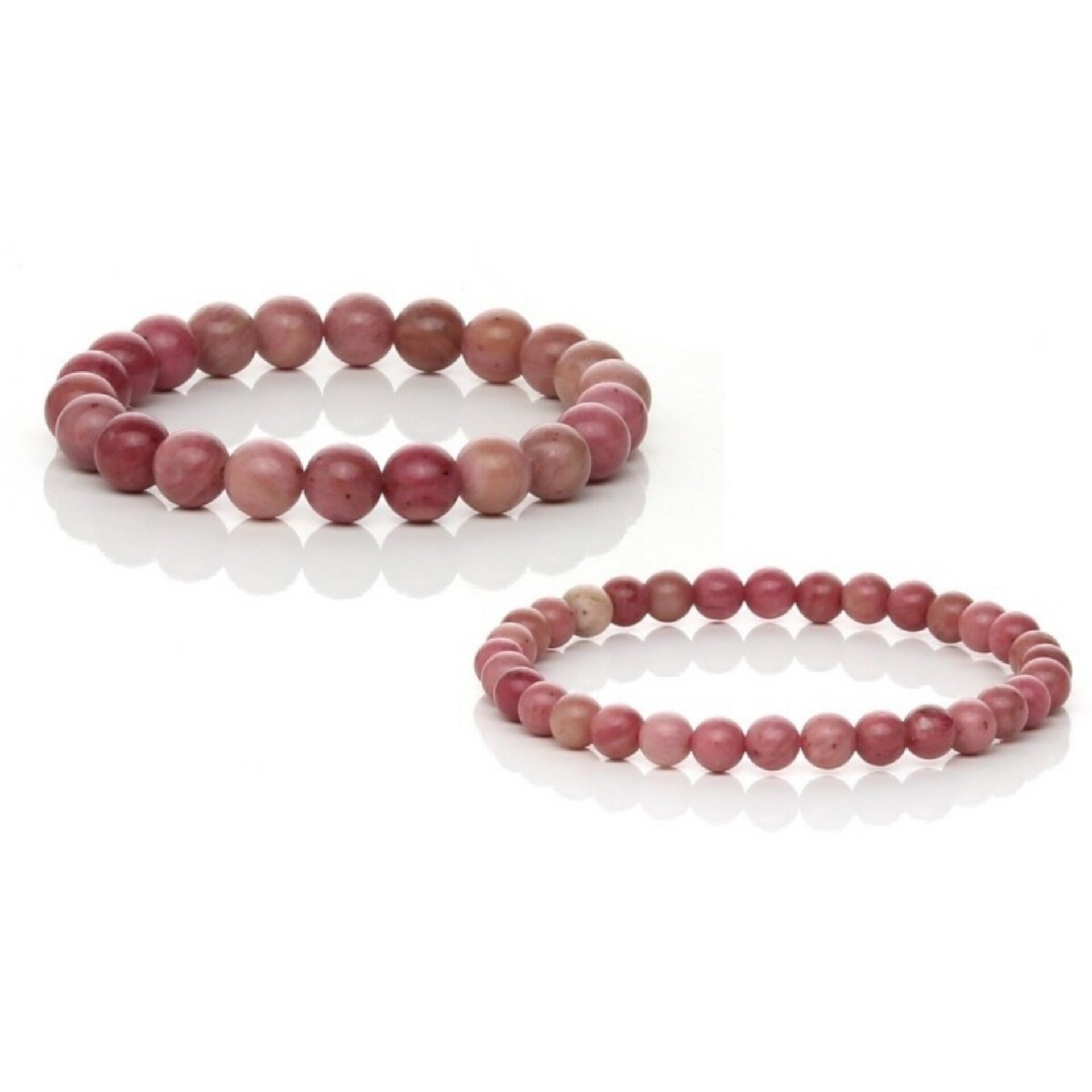 Pulsera elástica de rodonita grado A - 1