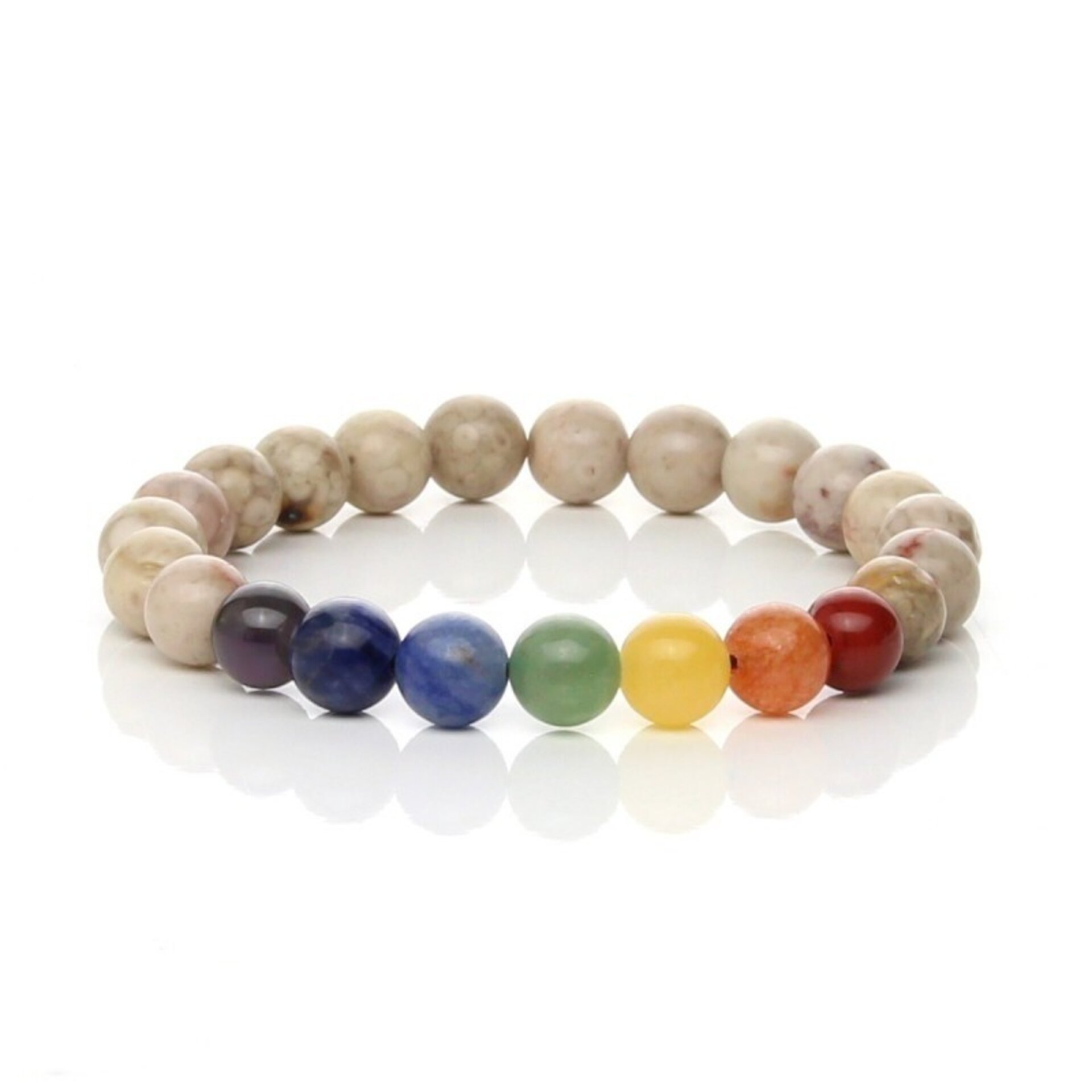 Pulsera de los Chakras con Piedra Maifan - 3