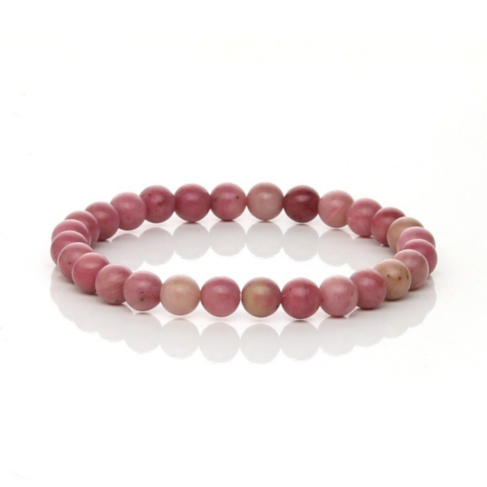 Pulsera elástica de rodonita grado A - 2