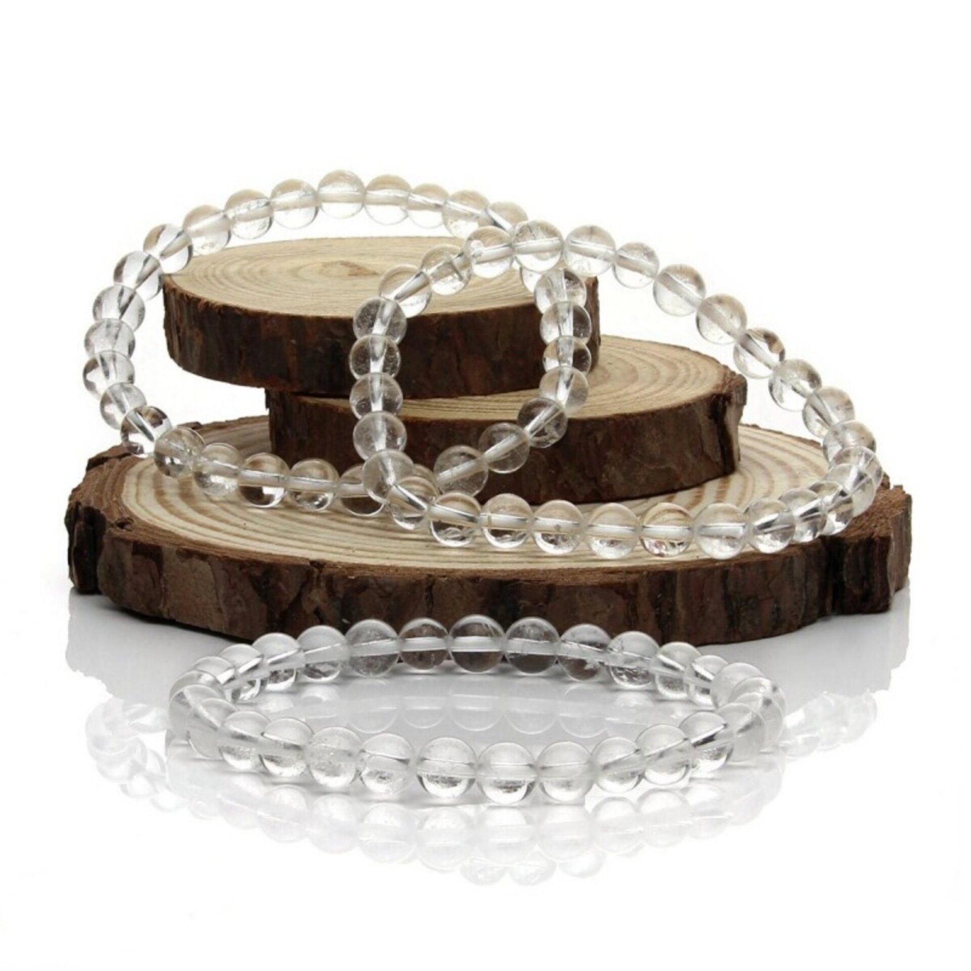 Pulsera de Cuarzo Cristal – Transparencia y Pureza Mineral - 3