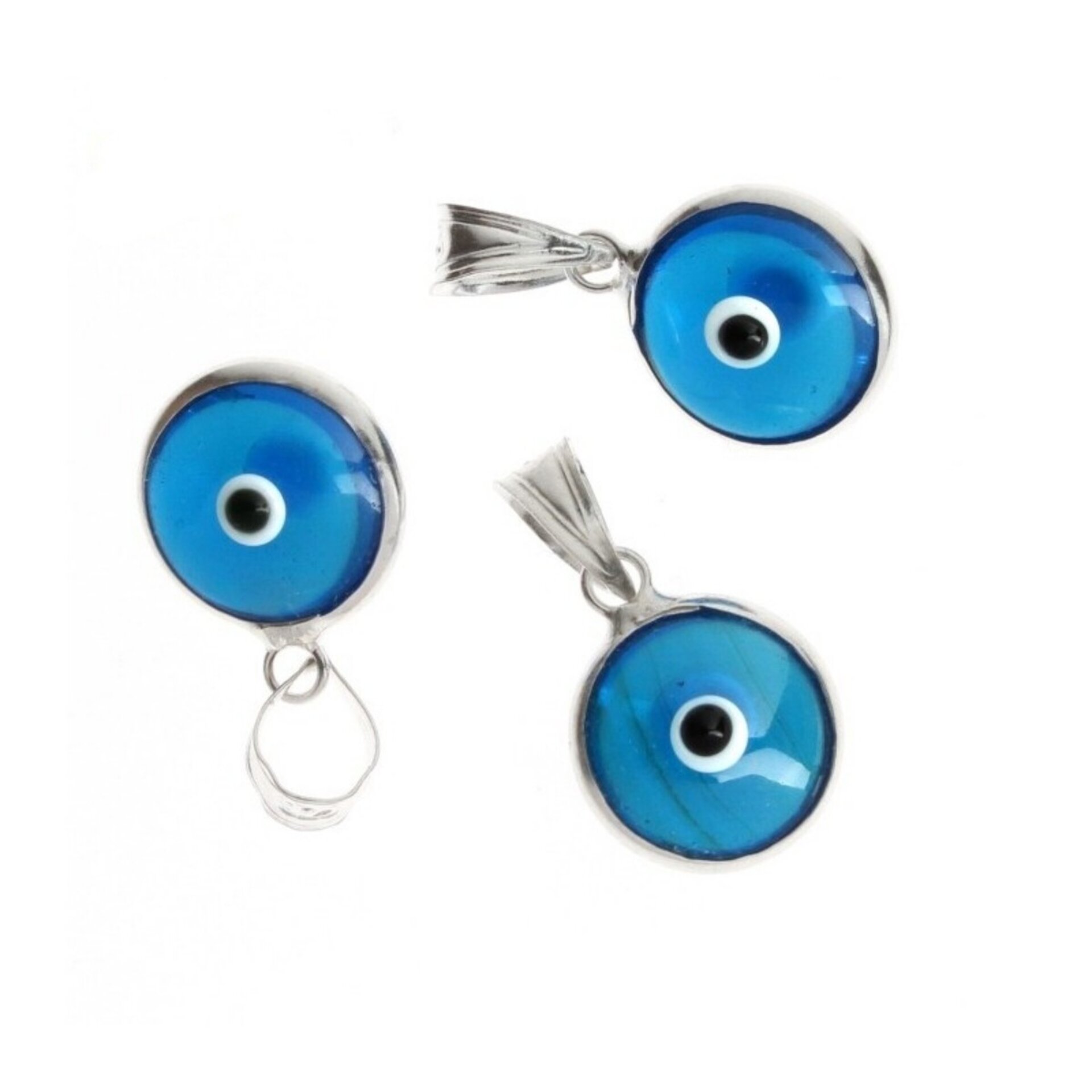 Colgante Ojo Turco – Plata y Vidrio - 4