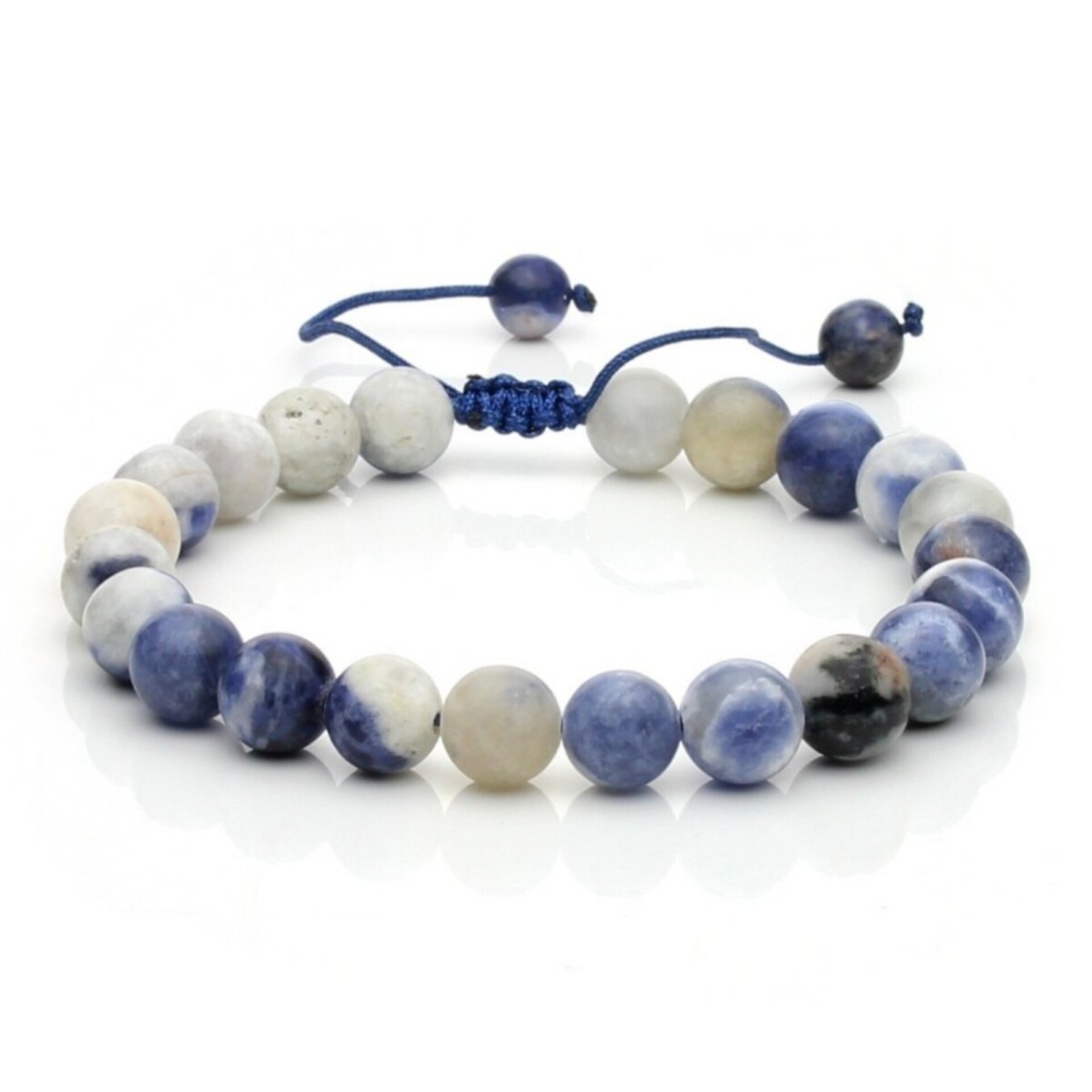 Pulsera de sodalita natural – Ajustable y llena de energía positiva - 3