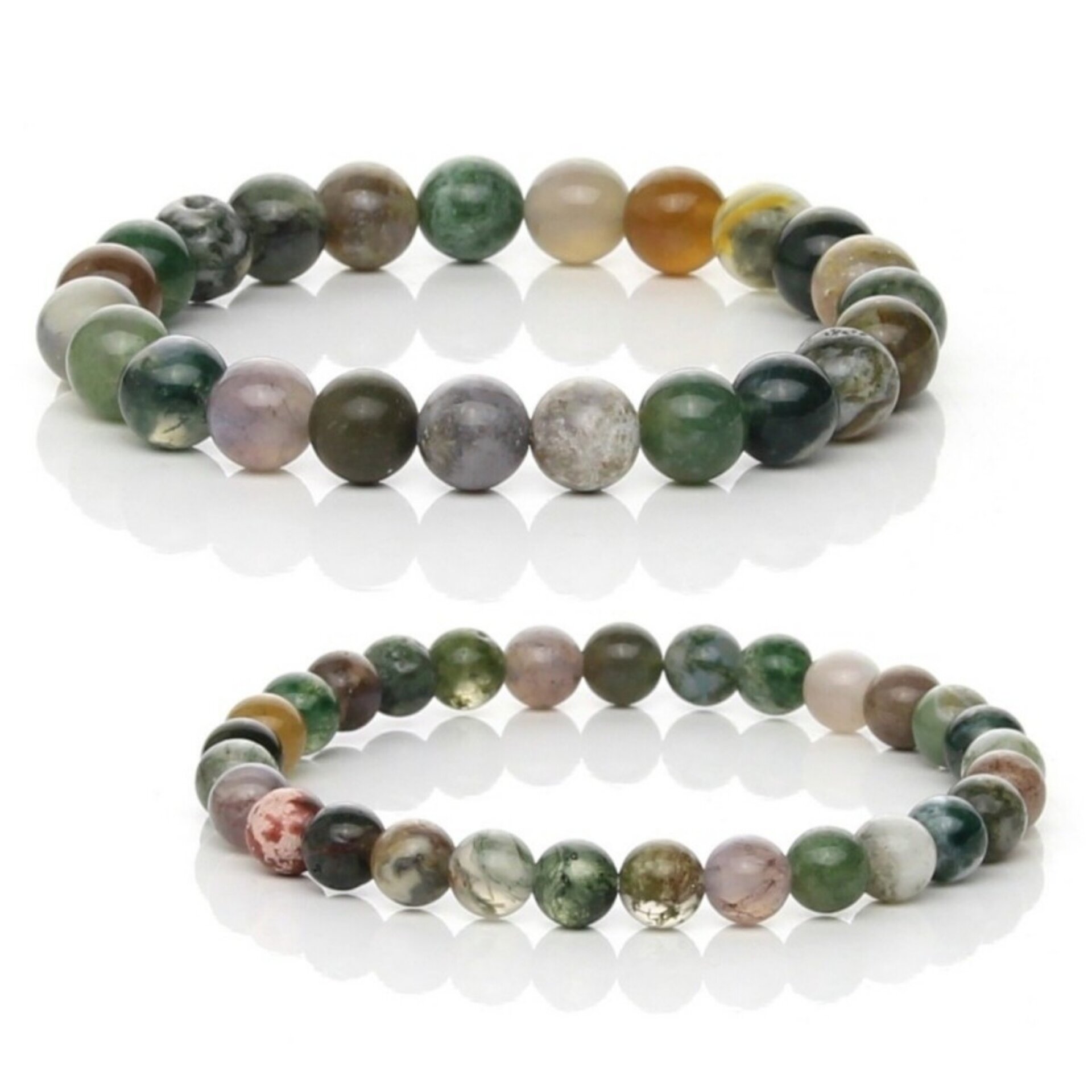 Pulsera de Ágata India Musgosa – Naturaleza y Equilibrio - 1