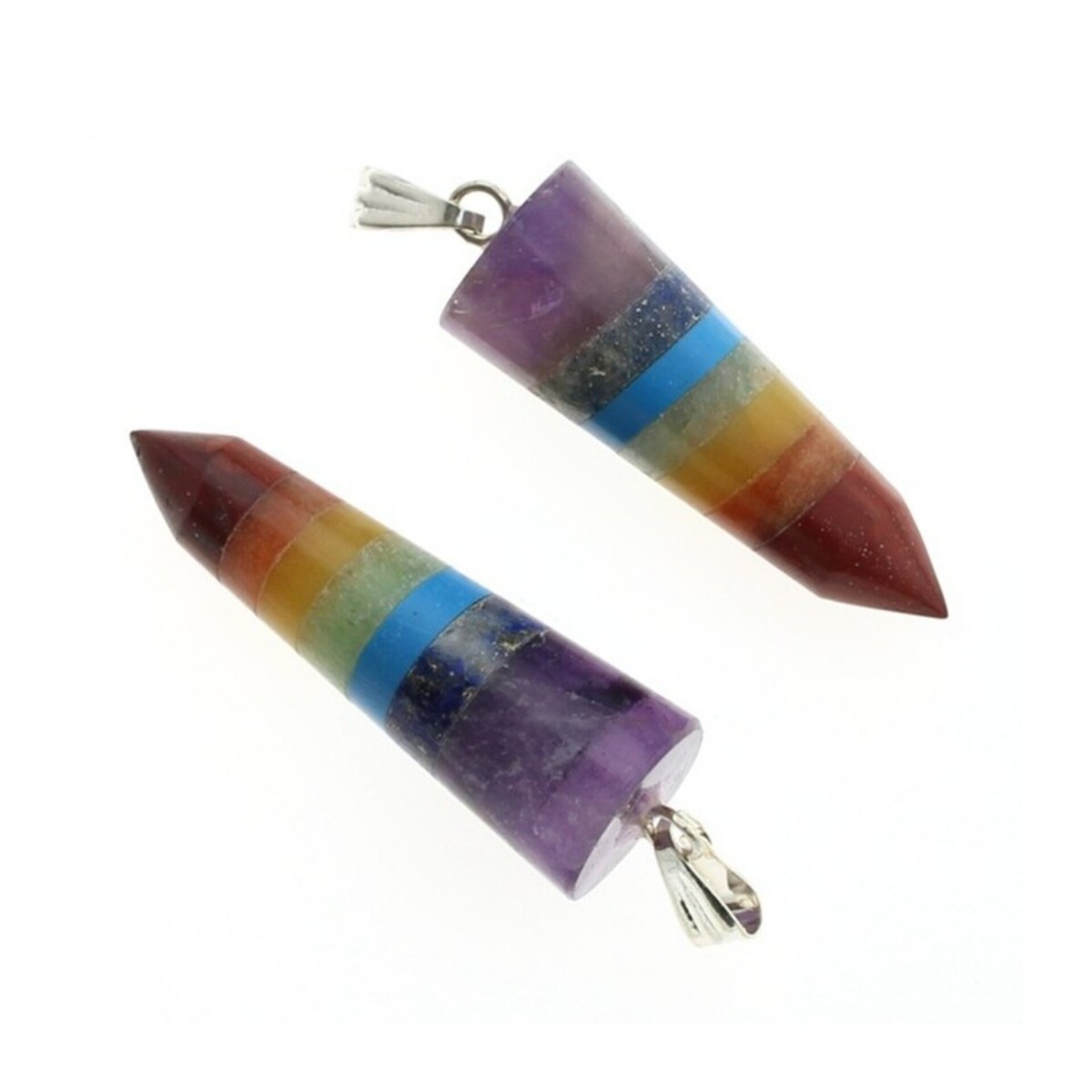 Colgante de los Chakras – Modelo Punta Lisa - 1