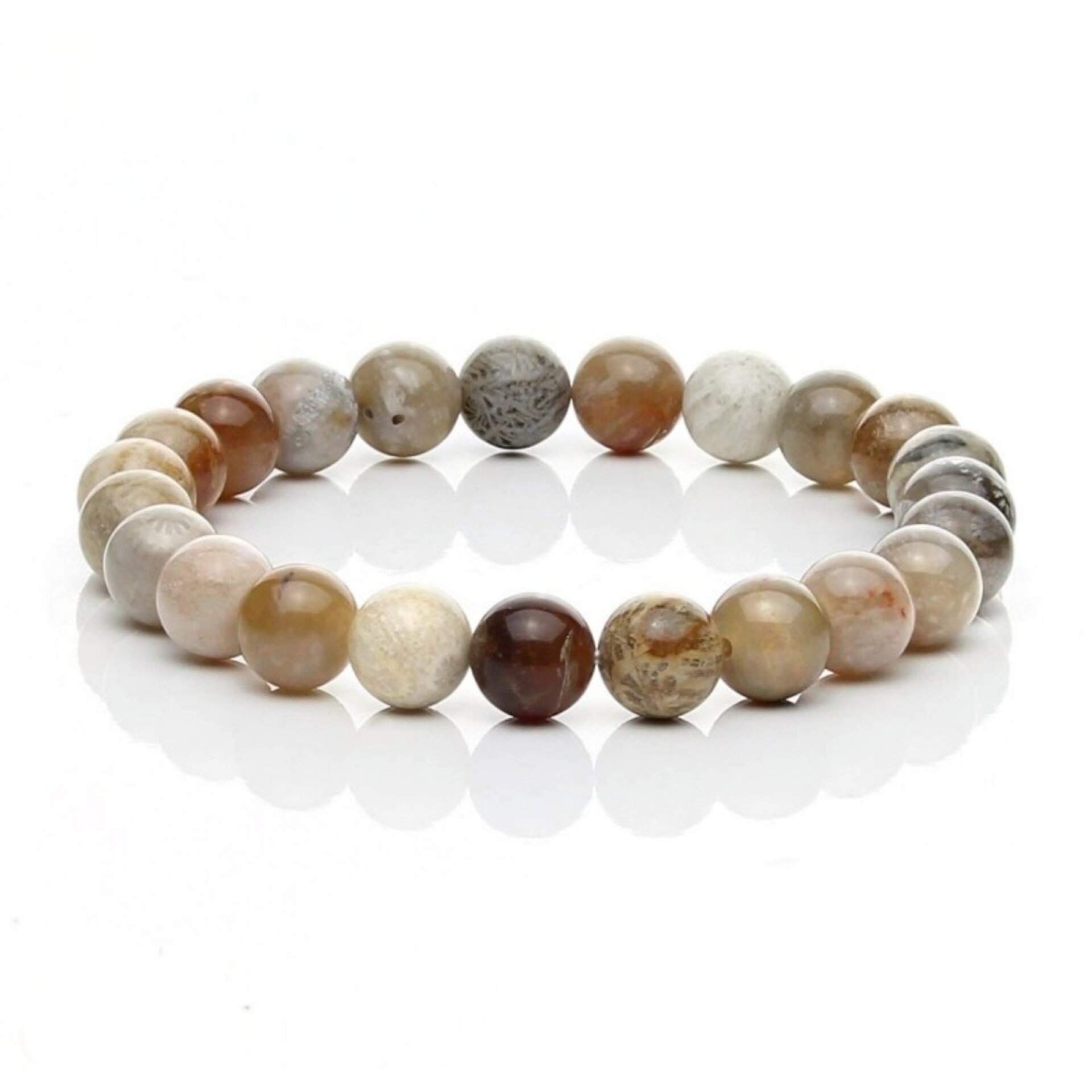 Pulsera de Ágata Bambú Natural – Tonos Suaves y Armoniosos - 3