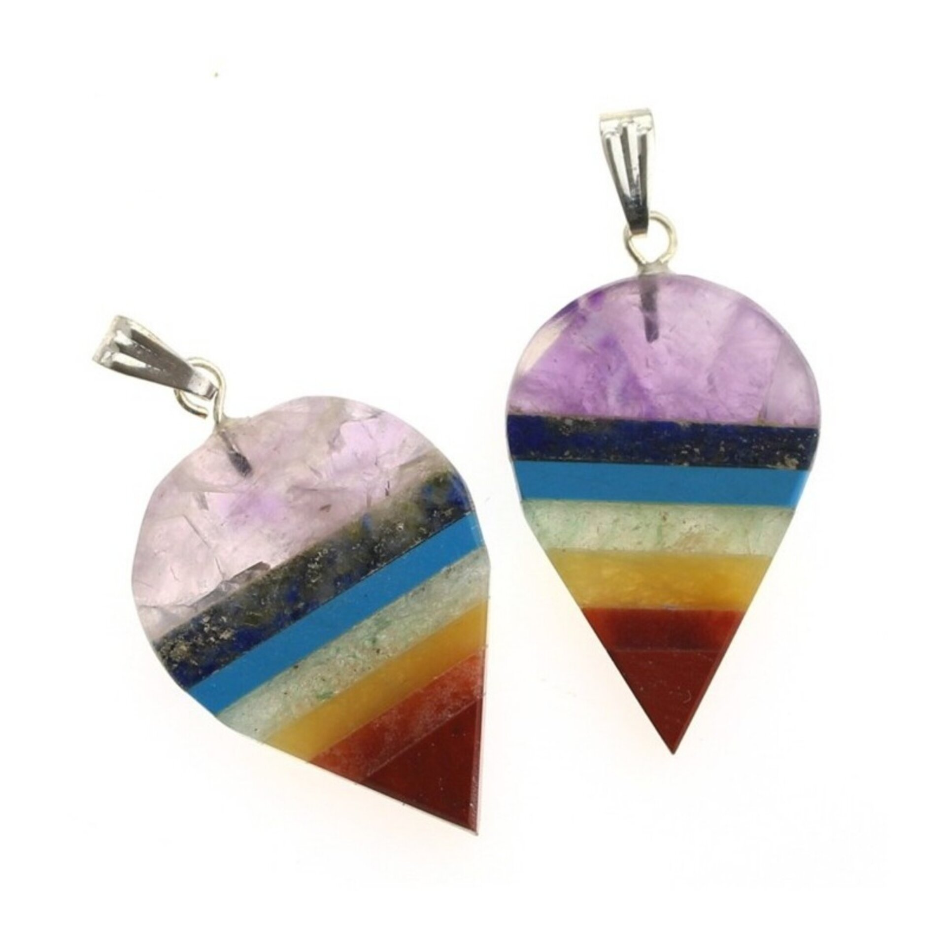 Colgante de los Chakras – Modelo Gota Plano - 1