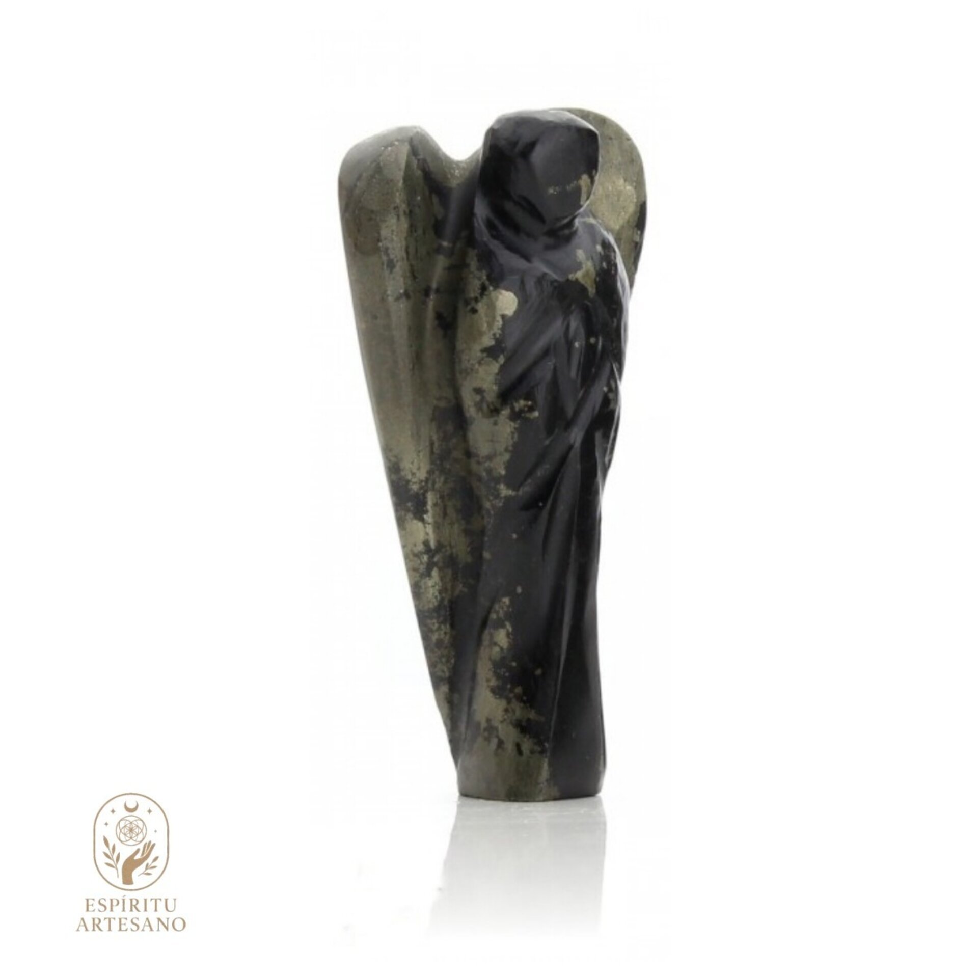 Ángel Tallado en Pirita – Artesanía Natural - 2