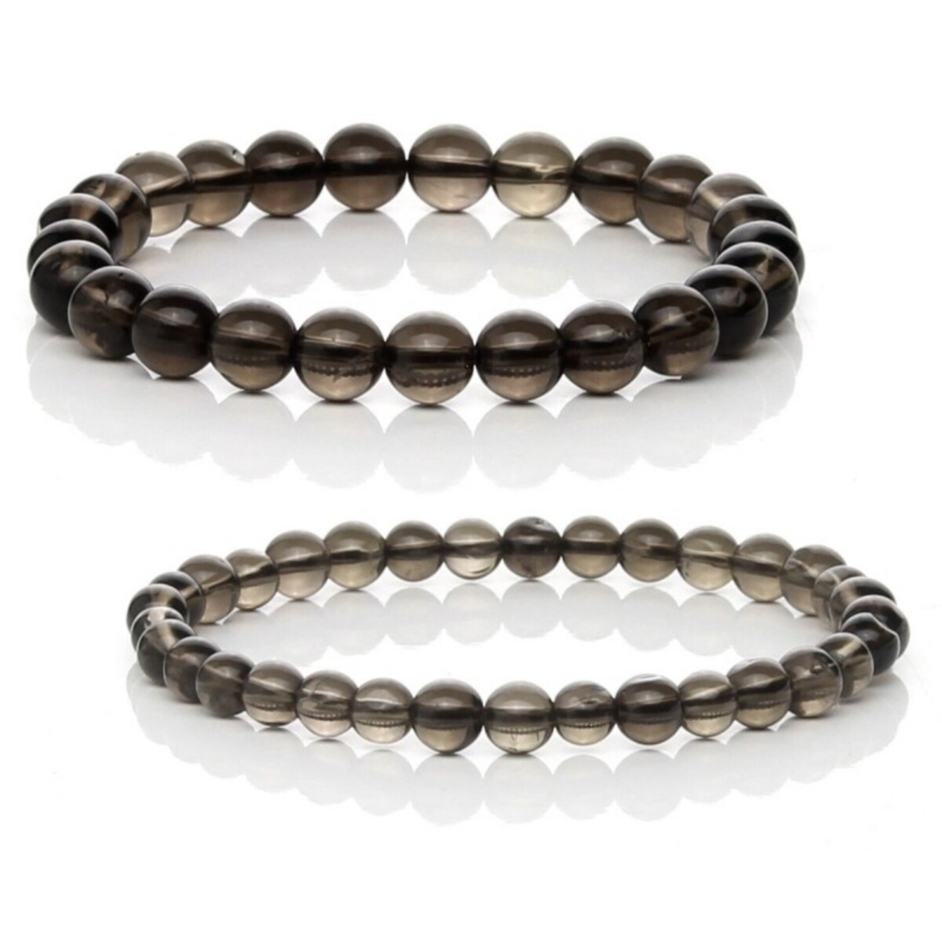 Pulsera de Cuarzo Ahumado Natural – Protección y Claridad - 1