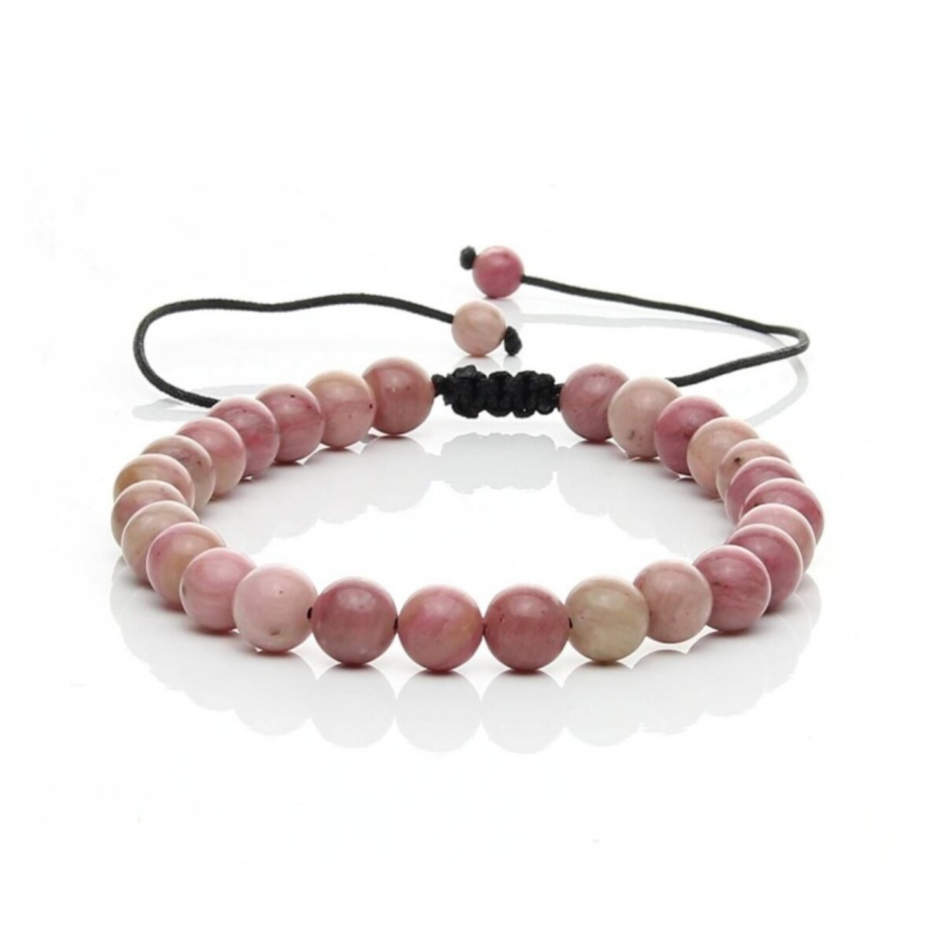 Pulsera Ajustable de Rodonita – Elegancia Natural y Equilibrio Interior - 2