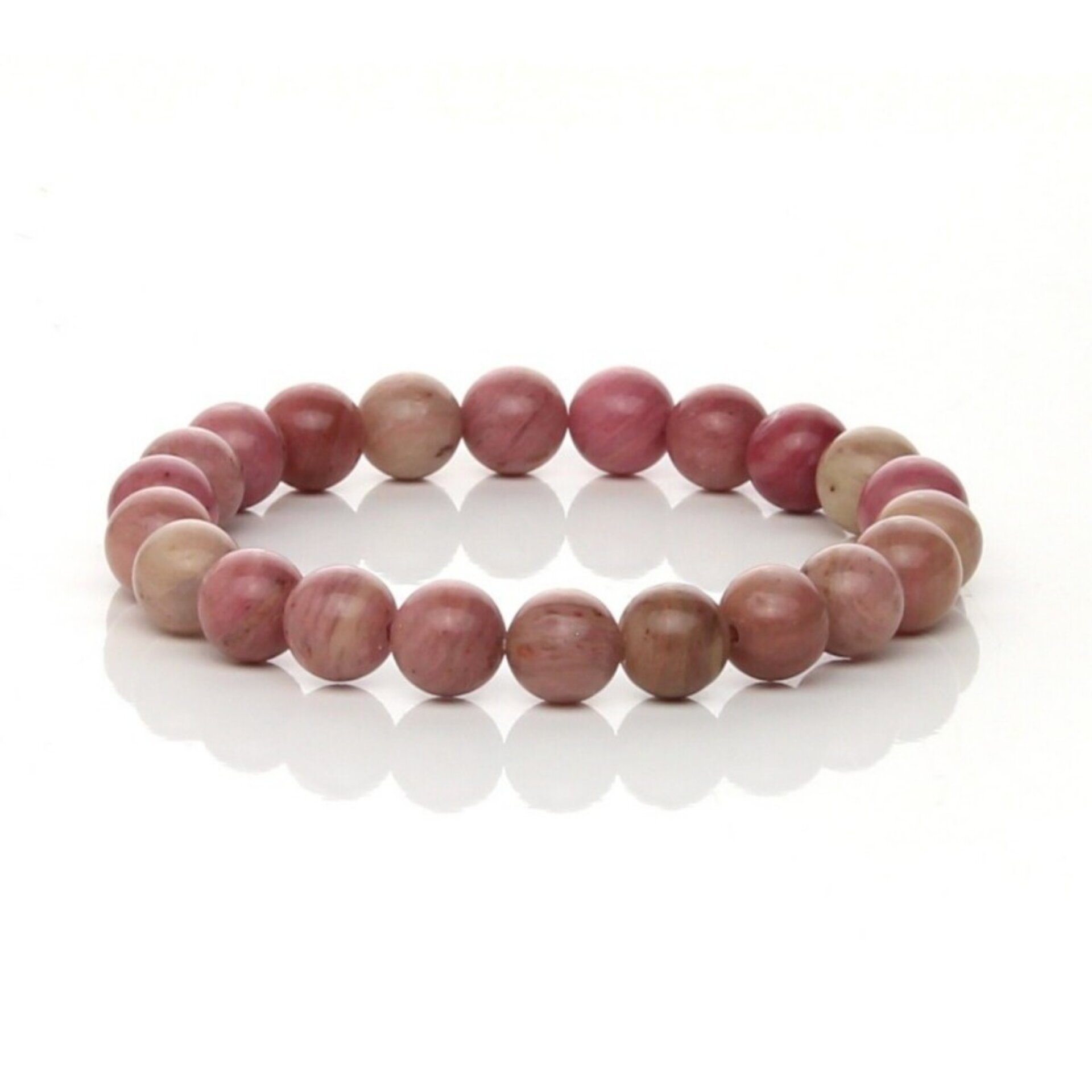 Pulsera elástica de rodonita grado A - 3