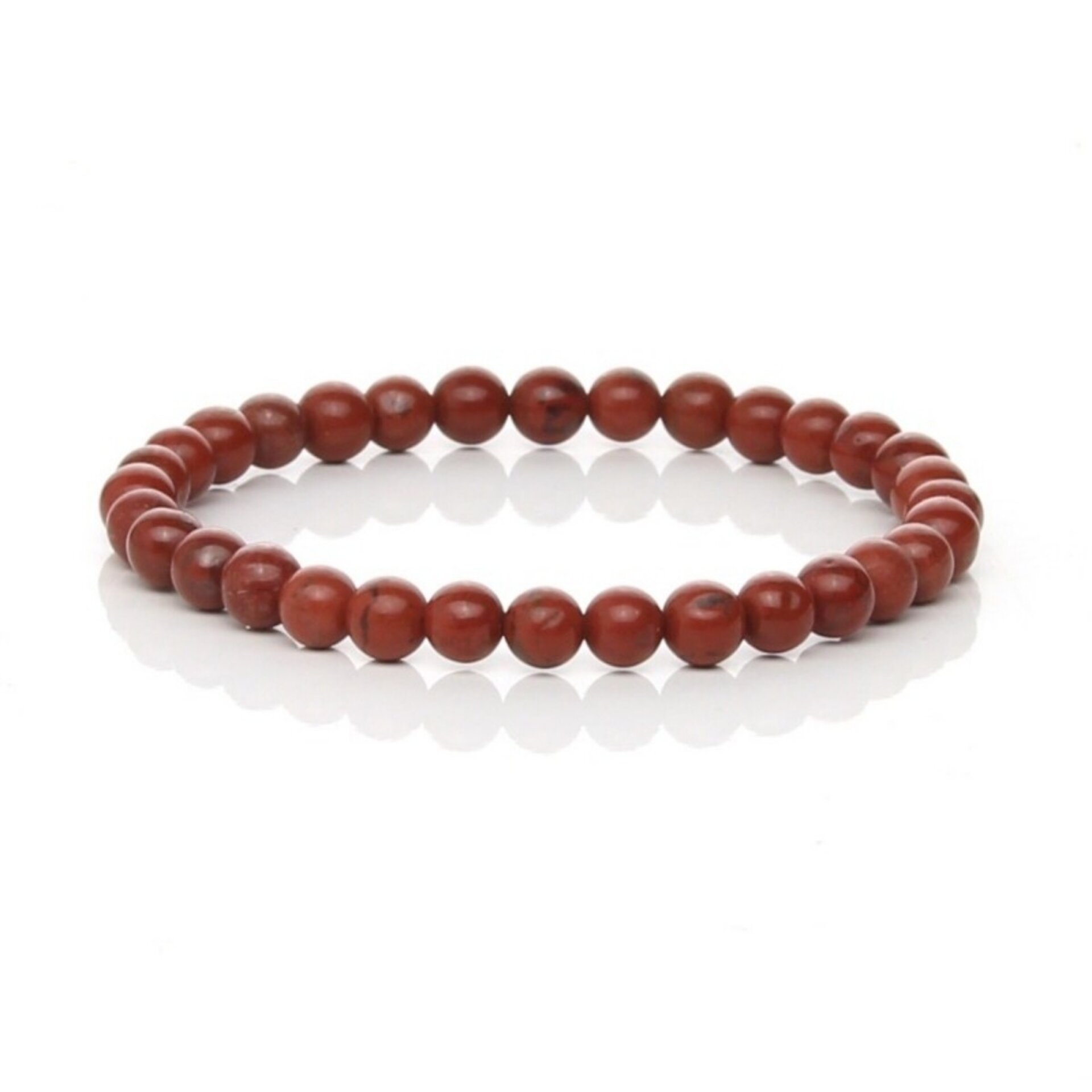 Pulsera de Jaspe Rojo Natural – Cuentas de 6 mm u 8 mm - 2
