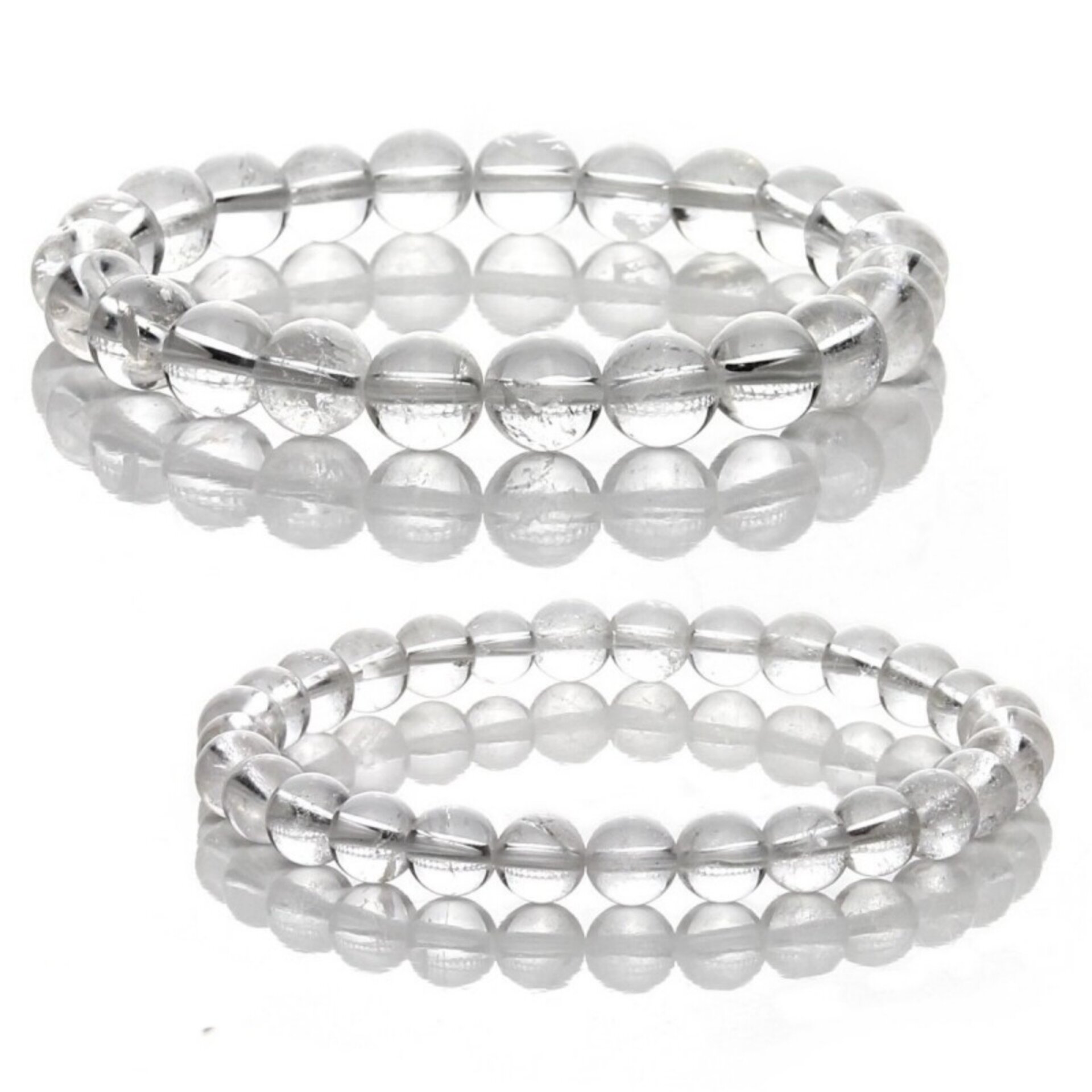 Pulsera de Cuarzo Cristal – Transparencia y Pureza Mineral - 1