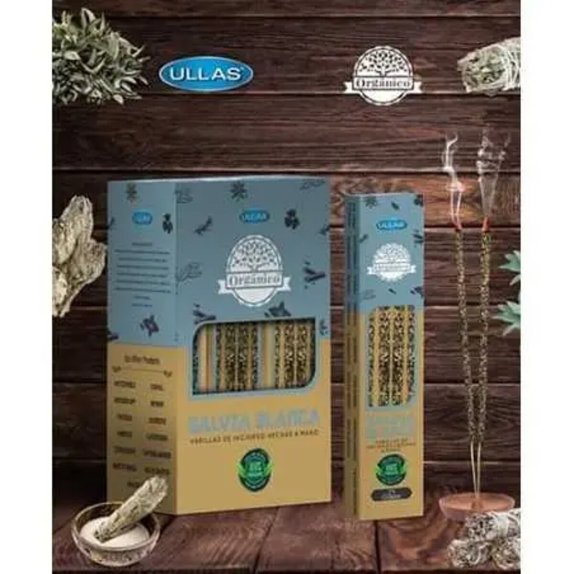 Incienso Orgánico Ullas Salvia Blanca - 2