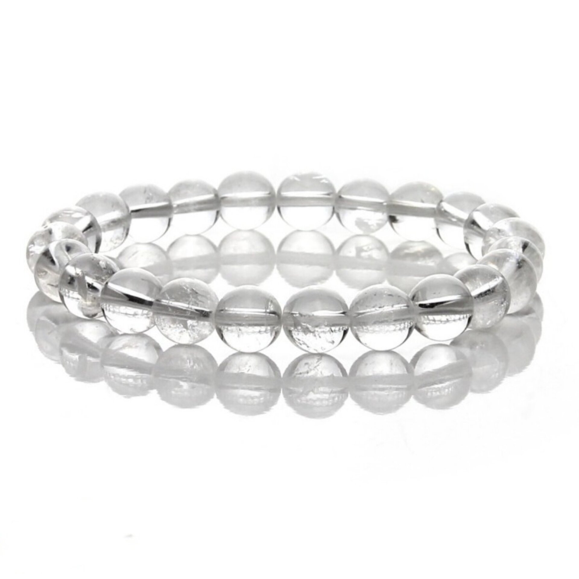 Pulsera de Cuarzo Cristal – Transparencia y Pureza Mineral - 4