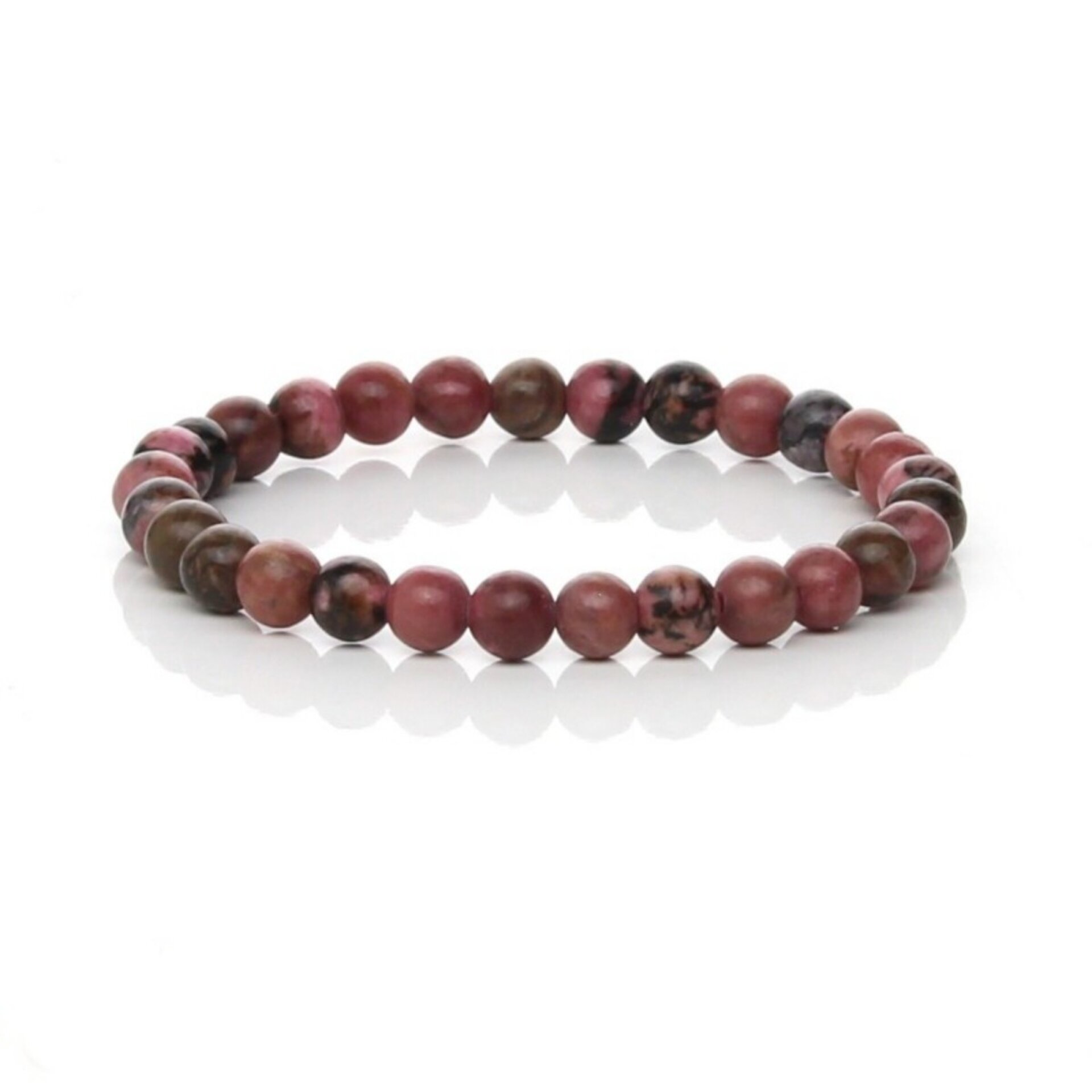 Pulsera elástica de rodonita clásica - 2