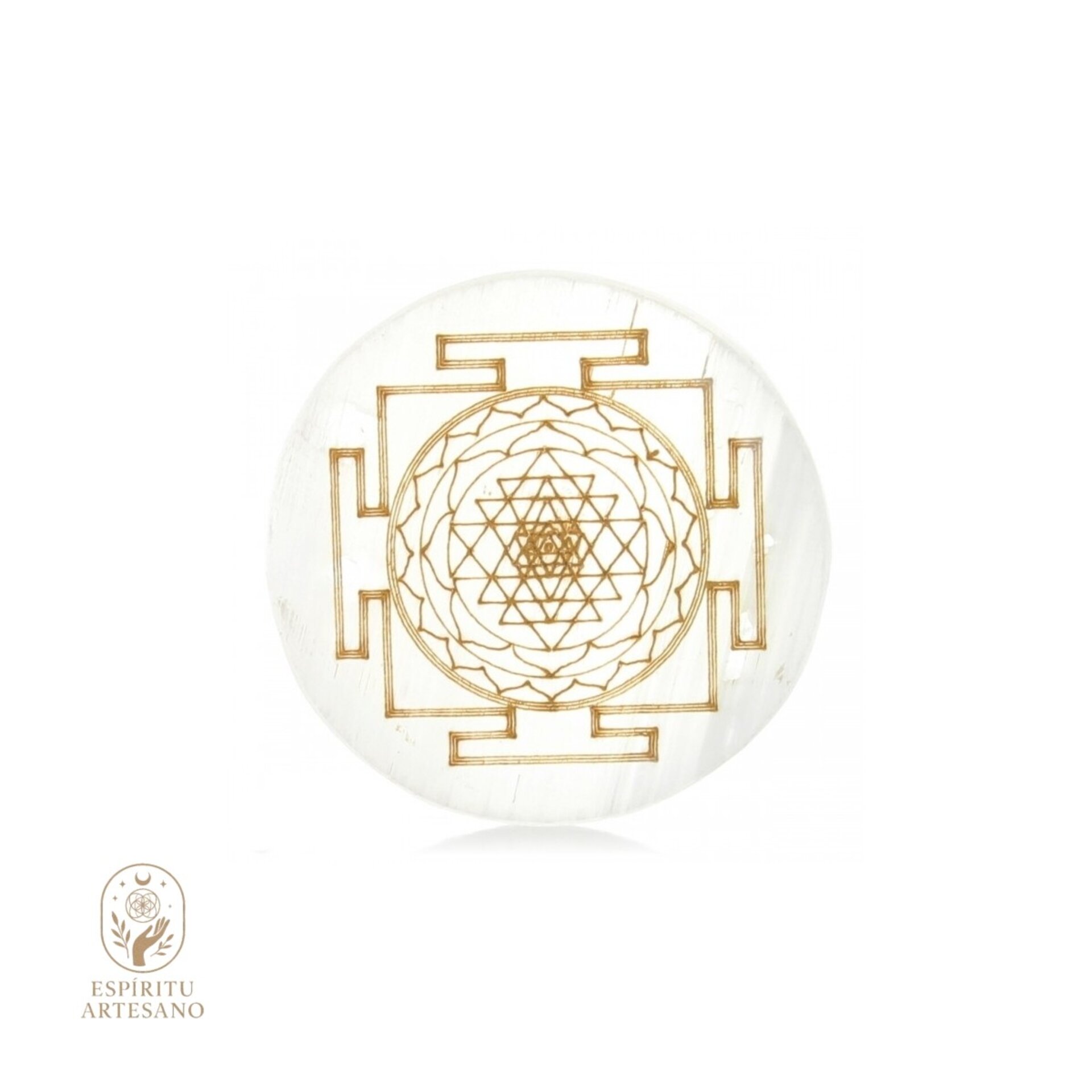 Disco de Selenita – Mandala Tibetano - 3