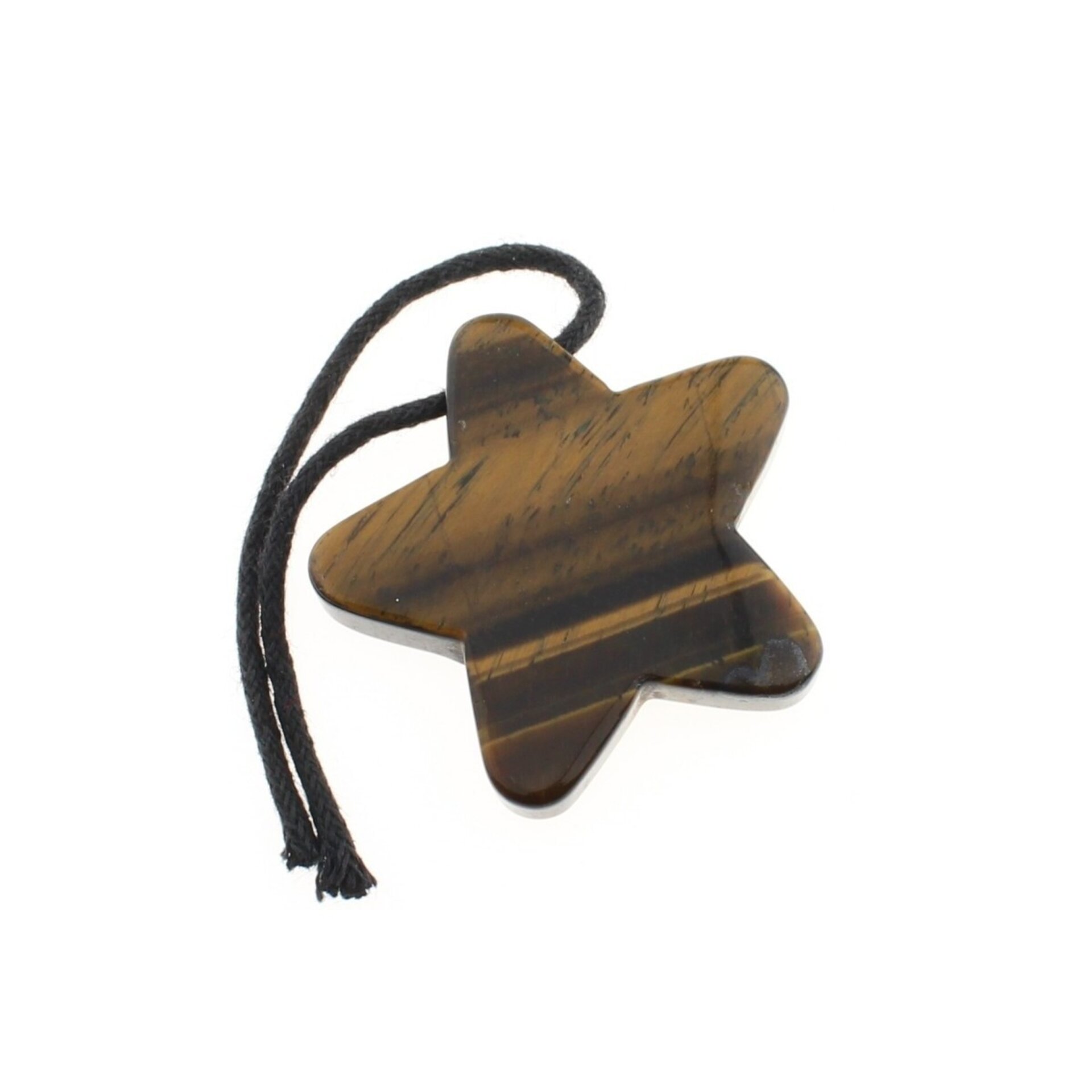 Colgante Estrella de Ojo de Tigre – Sin Metal - 1