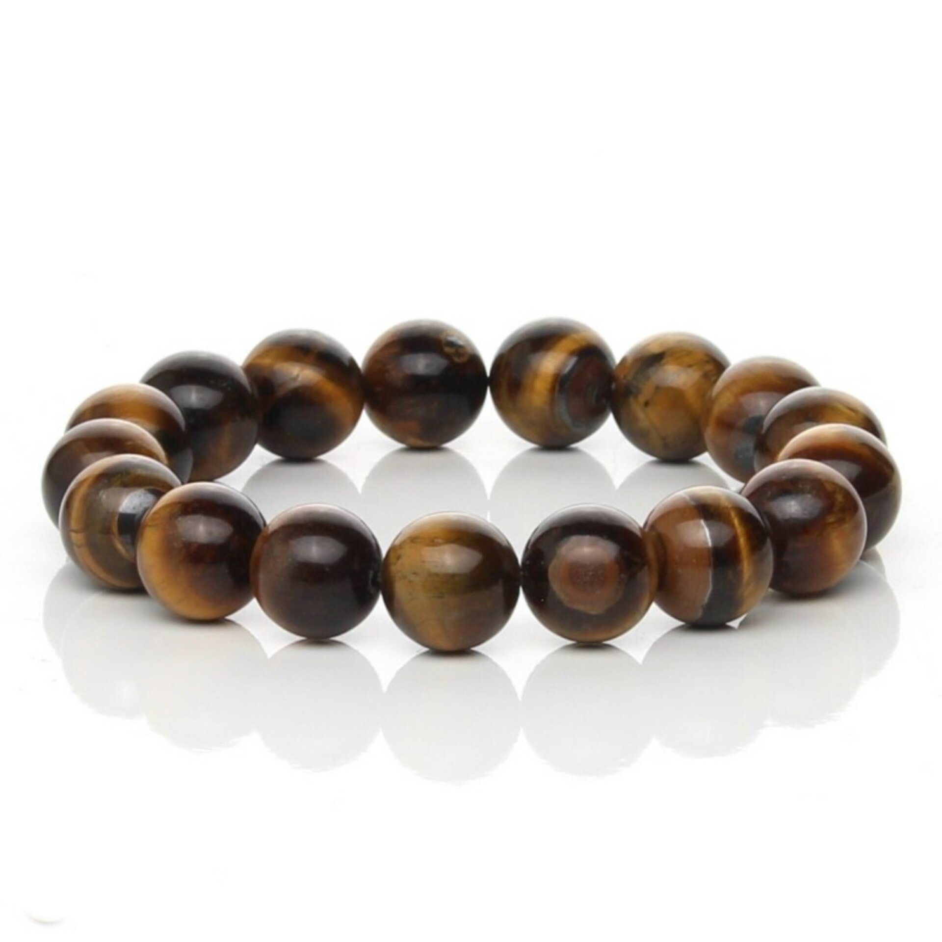 Pulsera de Ojo de Tigre Natural – Brillo Sedoso y Protección - 4