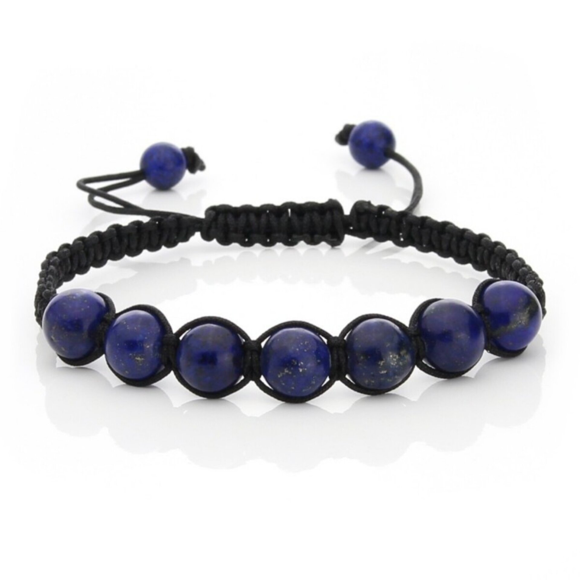 Pulsera Ajustable de Lapislázuli – Artesanal y llena de energía - 3