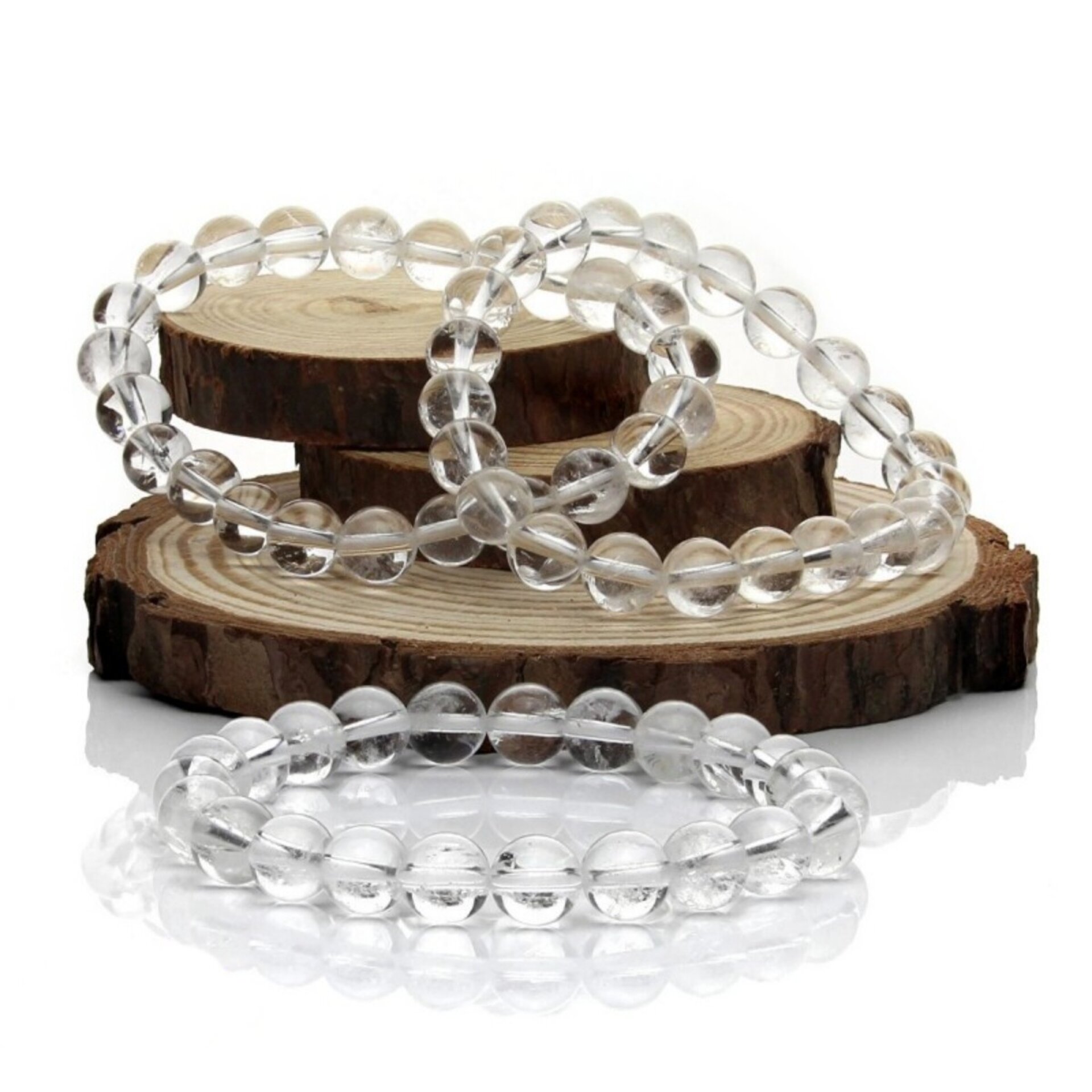 Pulsera de Cuarzo Cristal – Transparencia y Pureza Mineral - 2