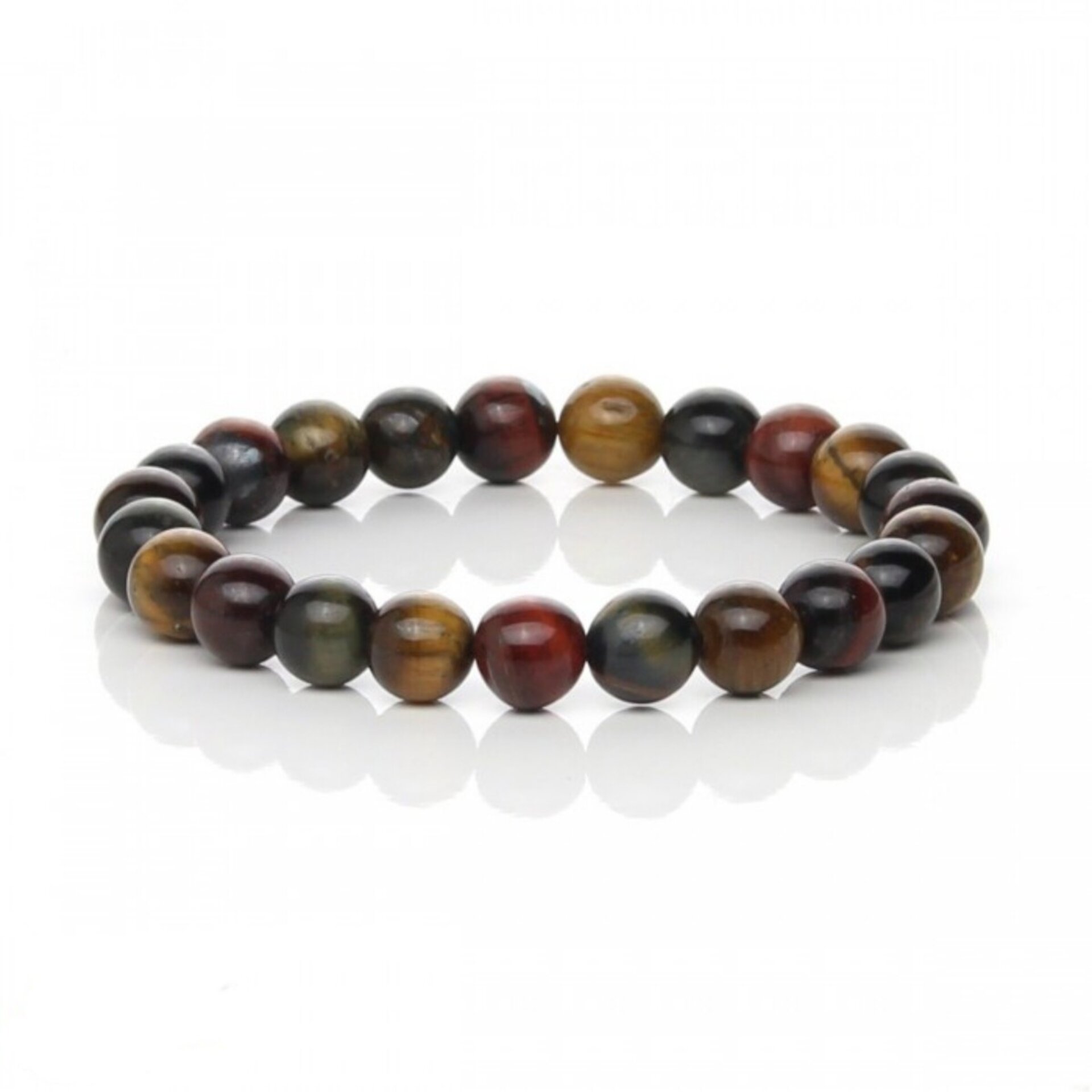 Pulsera Tricolor de Protección – Ojo de Tigre, Ojo de Halcón y Ojo de Buey - 1