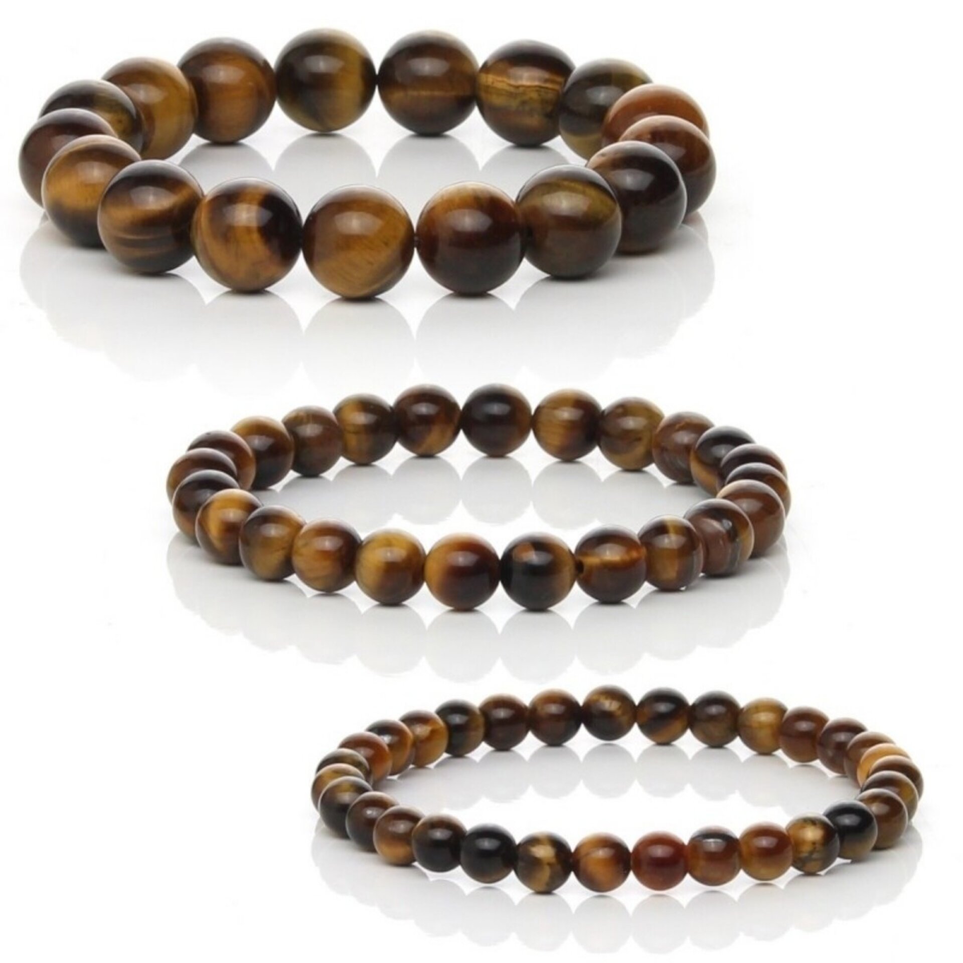 Pulsera de Ojo de Tigre Natural – Brillo Sedoso y Protección - 1
