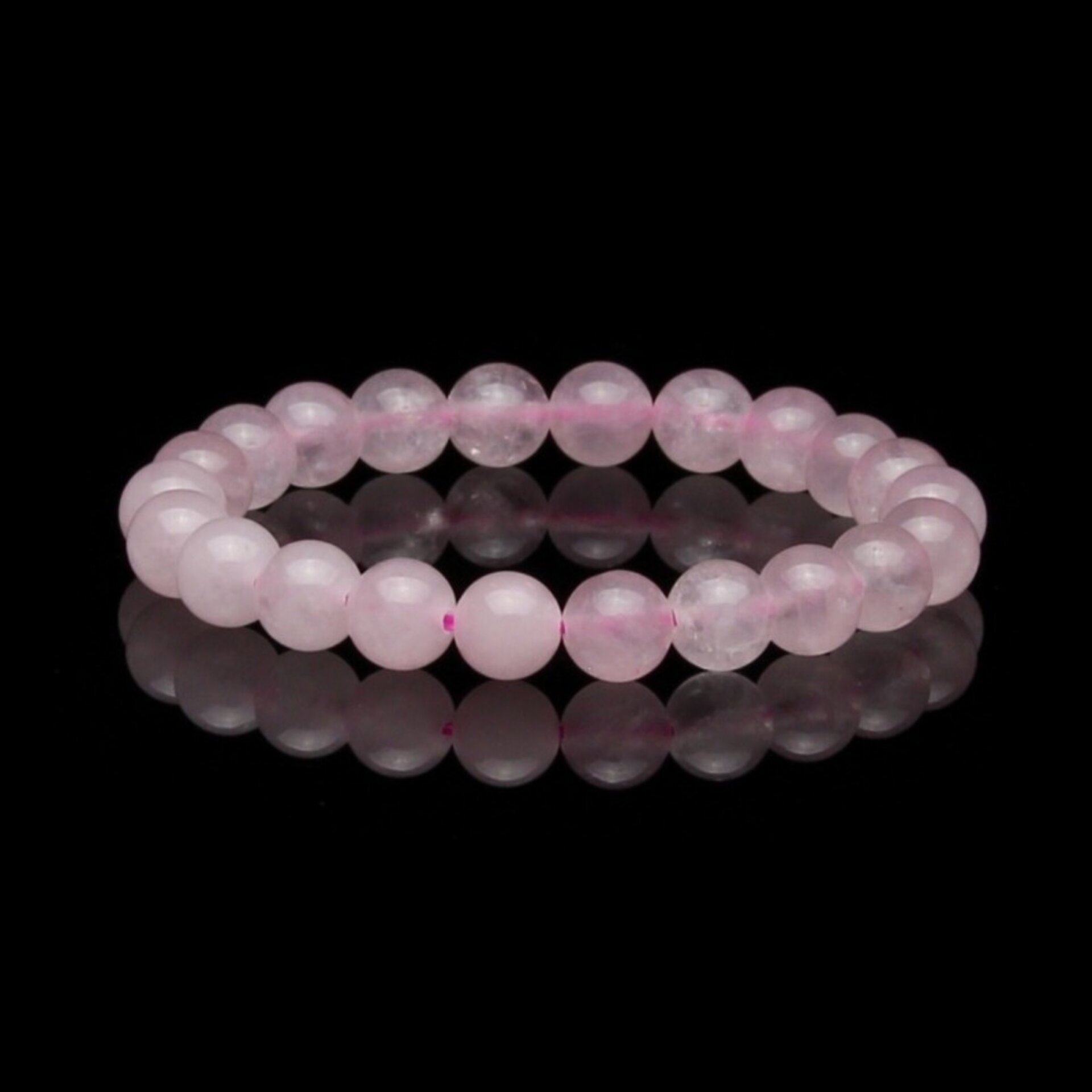 Pulsera de Cuarzo Rosa Natural – La Piedra del Amor - 3